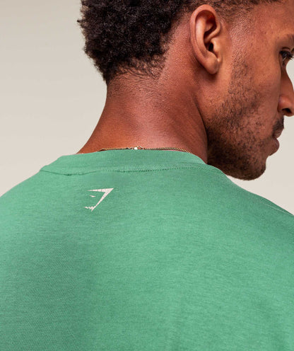 Gymshark Worn Graphic T-Shirt Lift Green