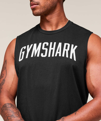 Gymshark Worn Graphic Tank Black