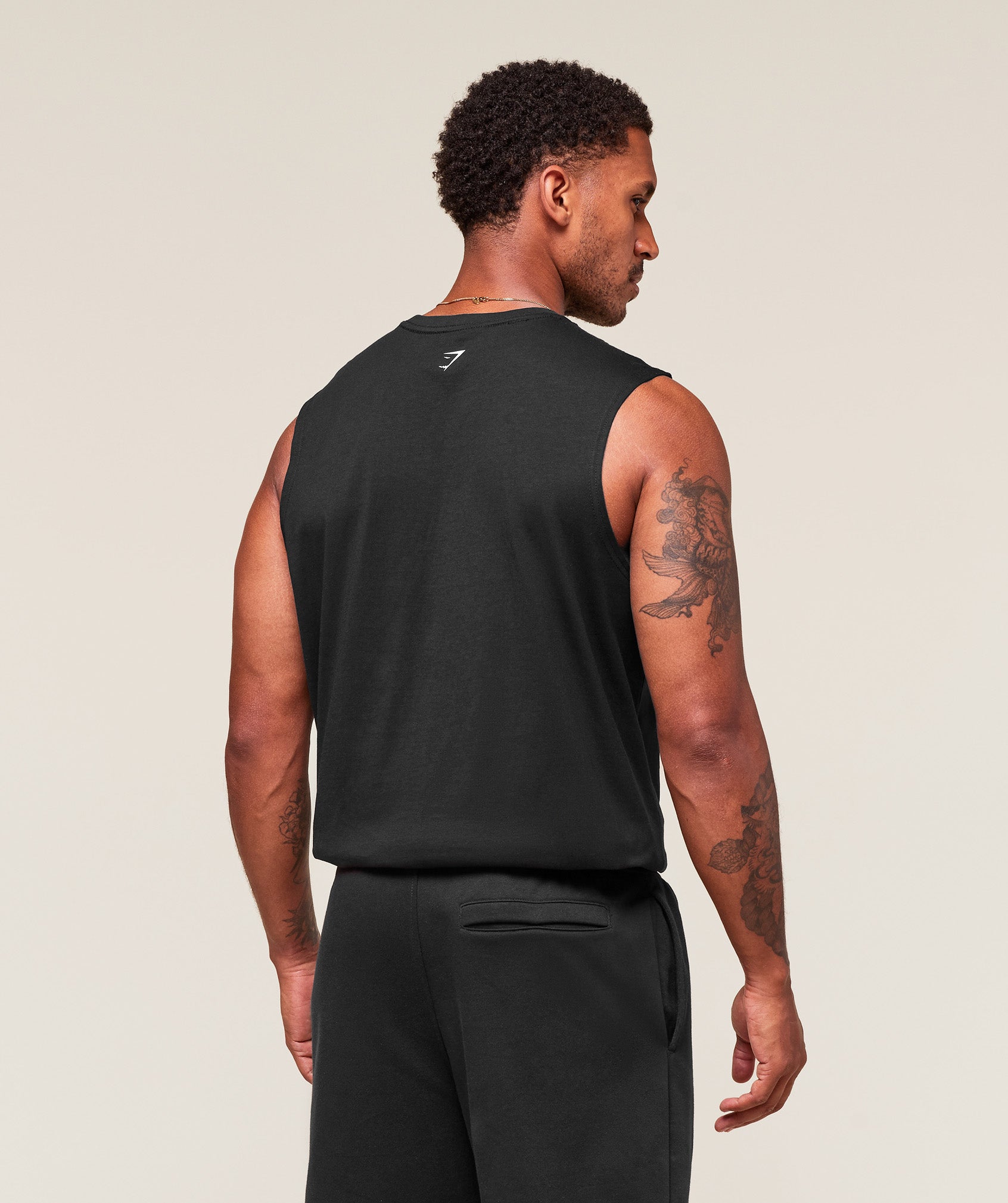 Gymshark Worn Graphic Tank Black