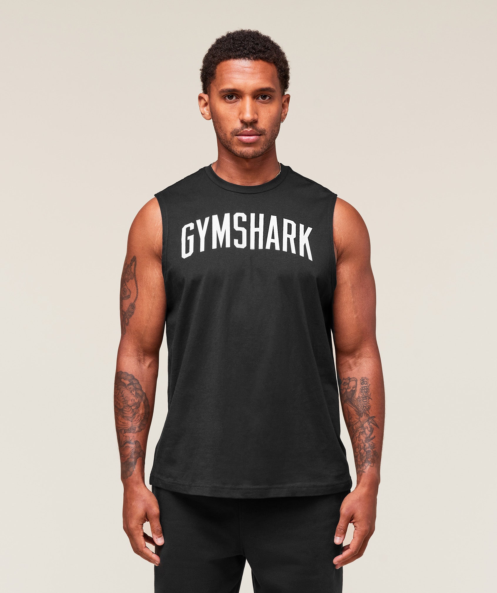 Gymshark Worn Graphic Tank Black