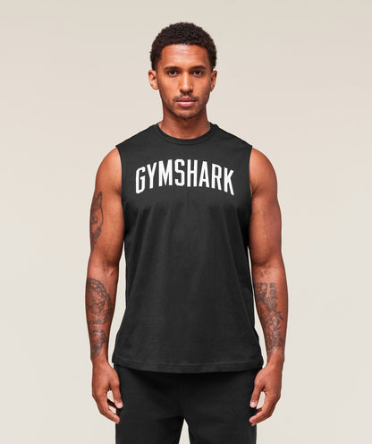 Gymshark Worn Graphic Tank Black