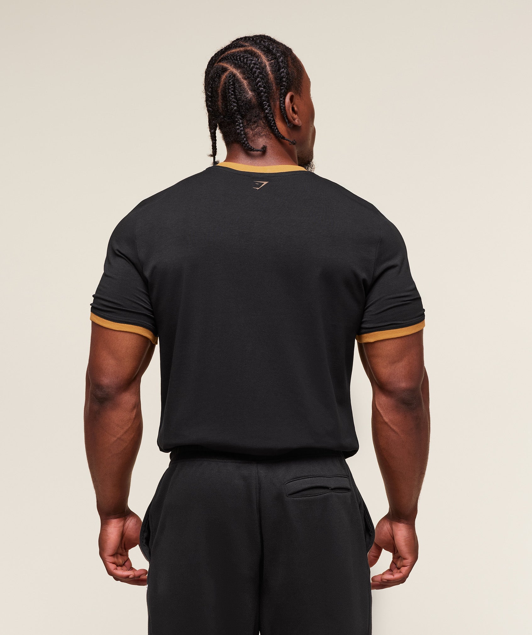 Gymshark Xxl Strength Dept Ringer T-Shirt Black