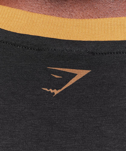 Gymshark Xxl Strength Dept Ringer T-Shirt Black