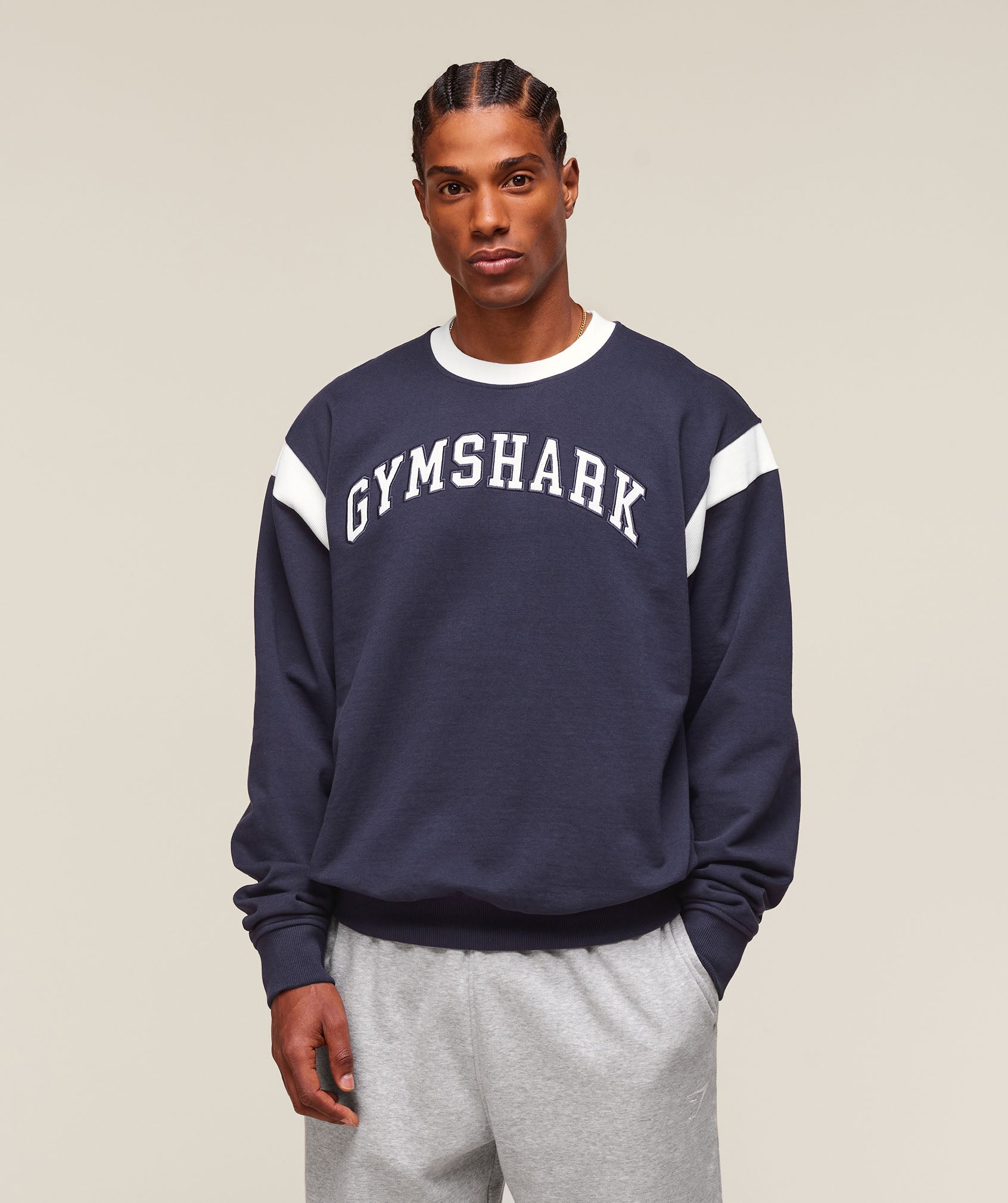 Gymshark Gslc Crew Heavy Blue