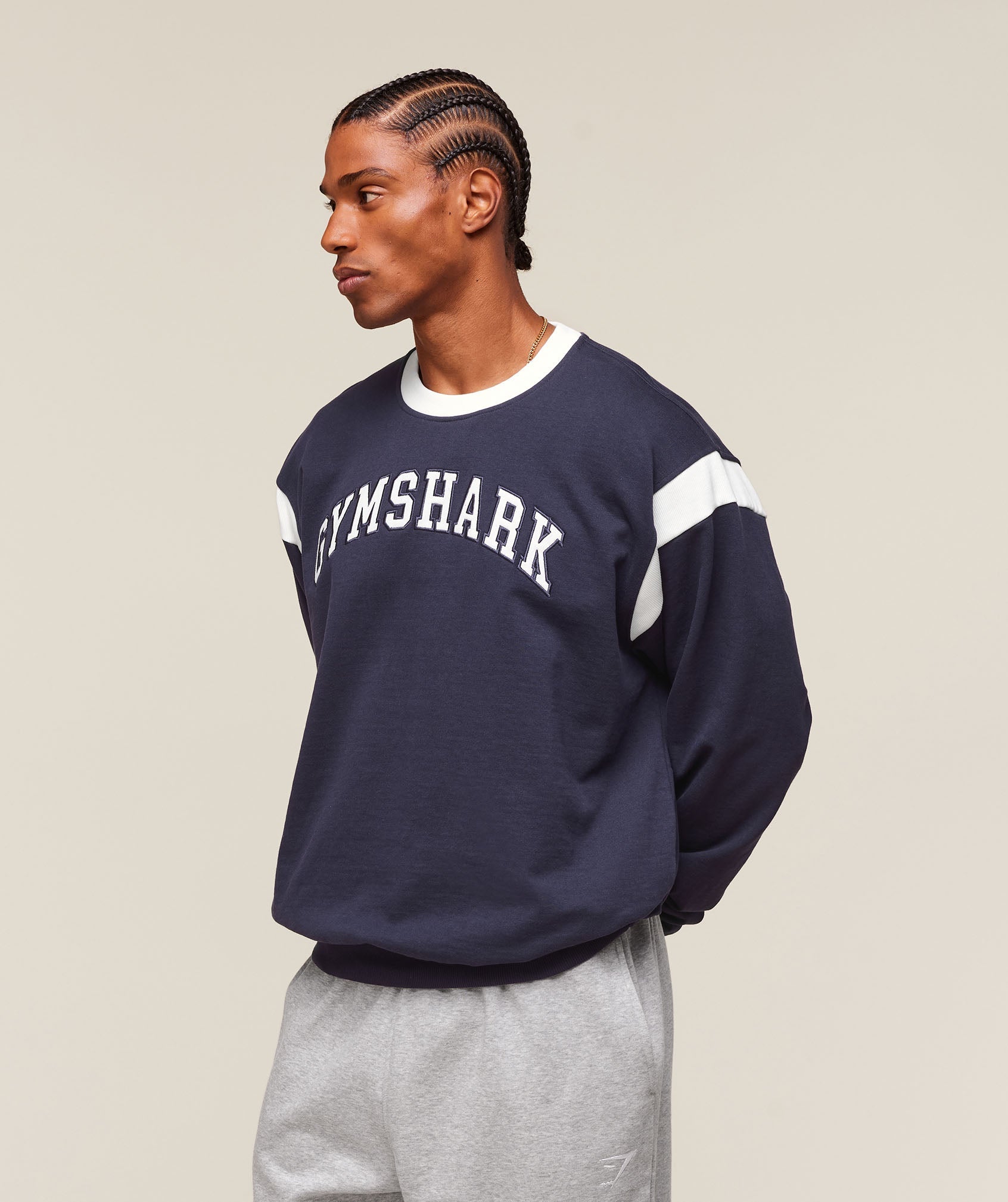 Gymshark Gslc Crew Heavy Blue