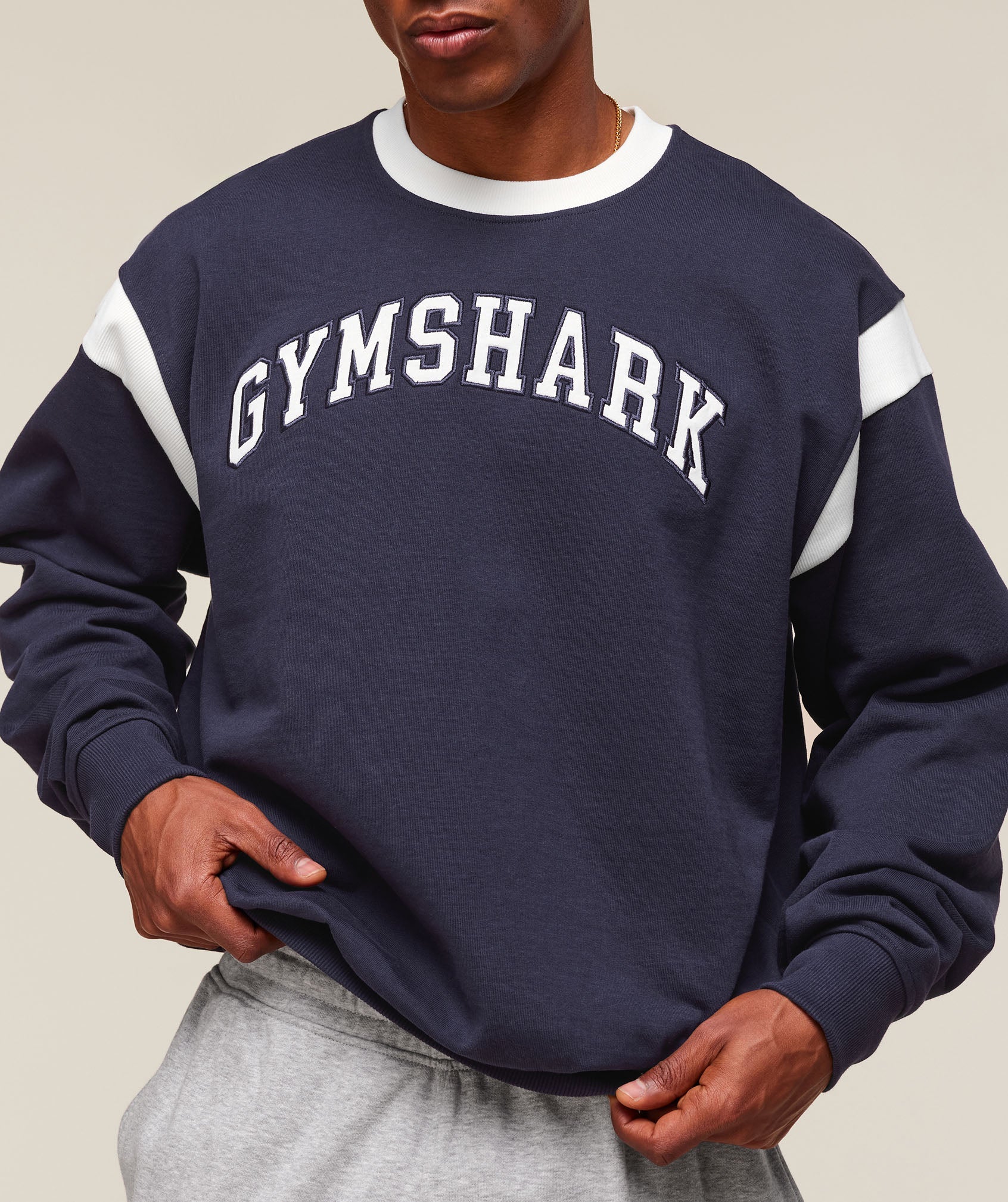 Gymshark Gslc Crew Heavy Blue