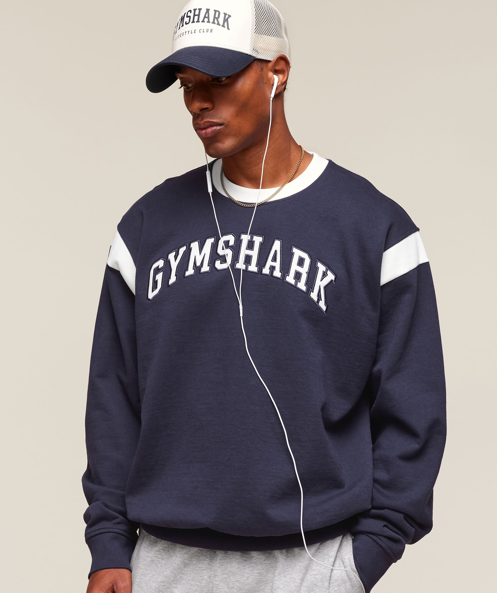 Gymshark Gslc Crew Heavy Blue