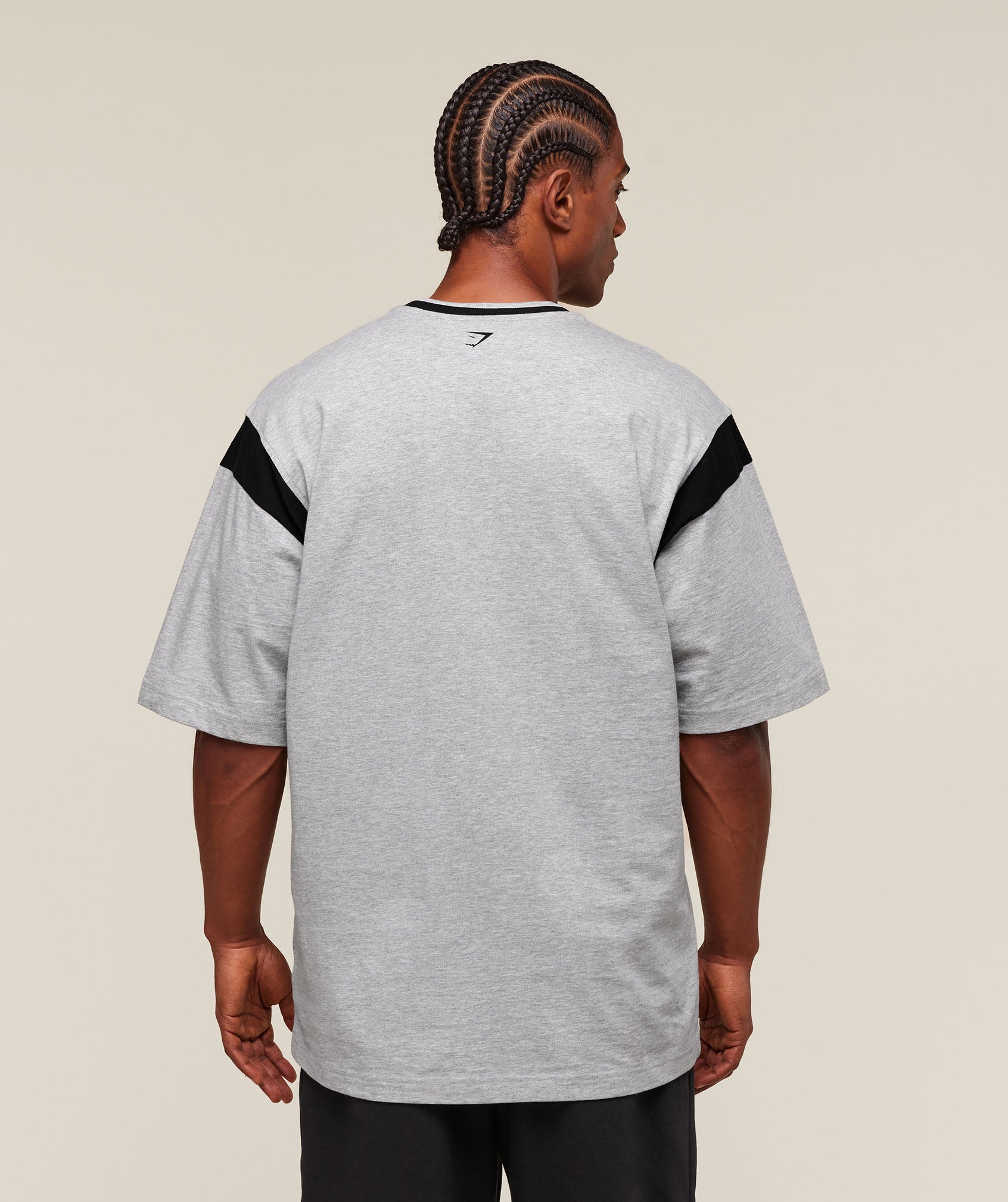 Gymshark Gslc Oversized T-Shirt Light Grey Core Marl