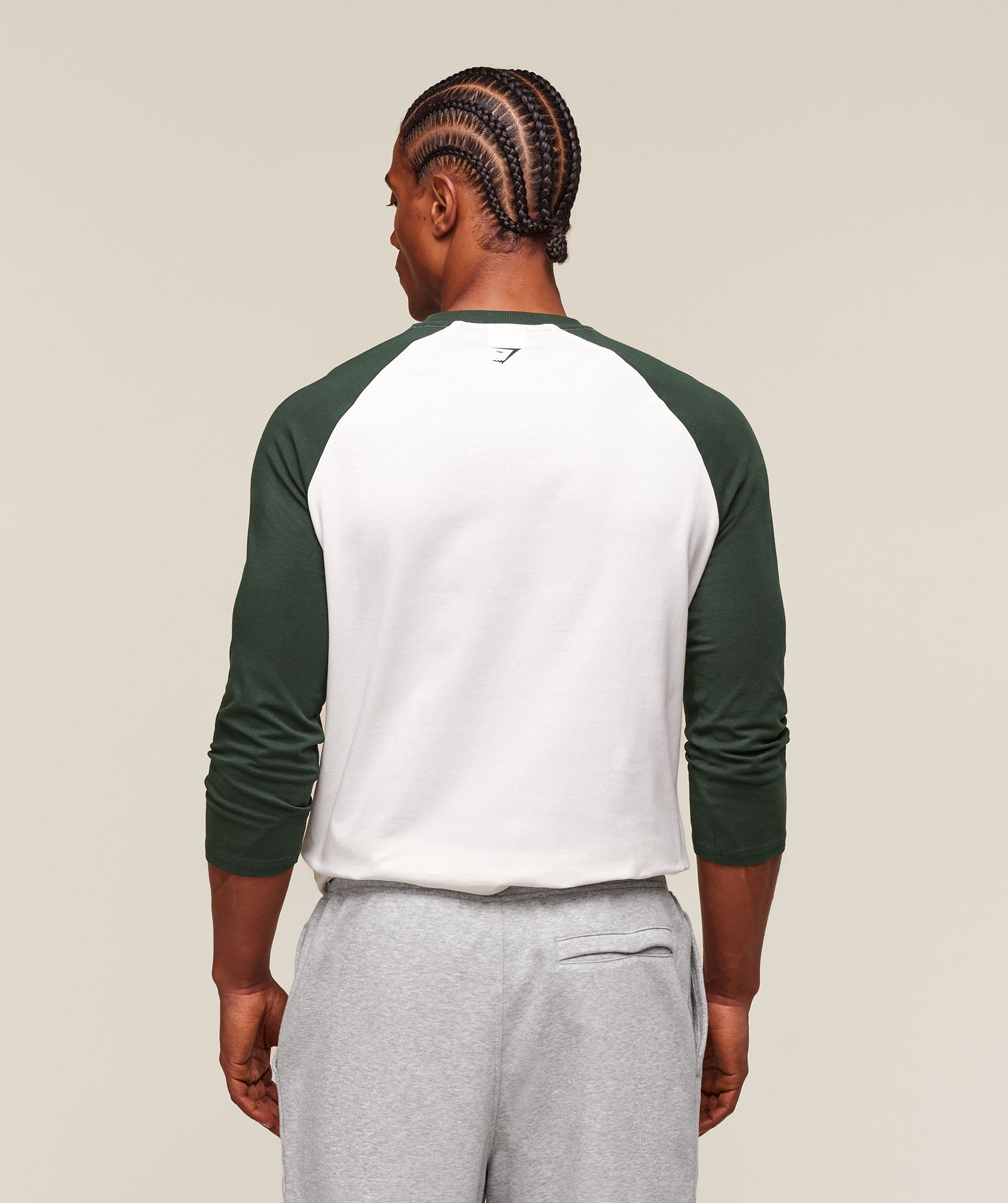 Gymshark Gslc Raglan 3/4 Sleeve T-Shirt Soft White