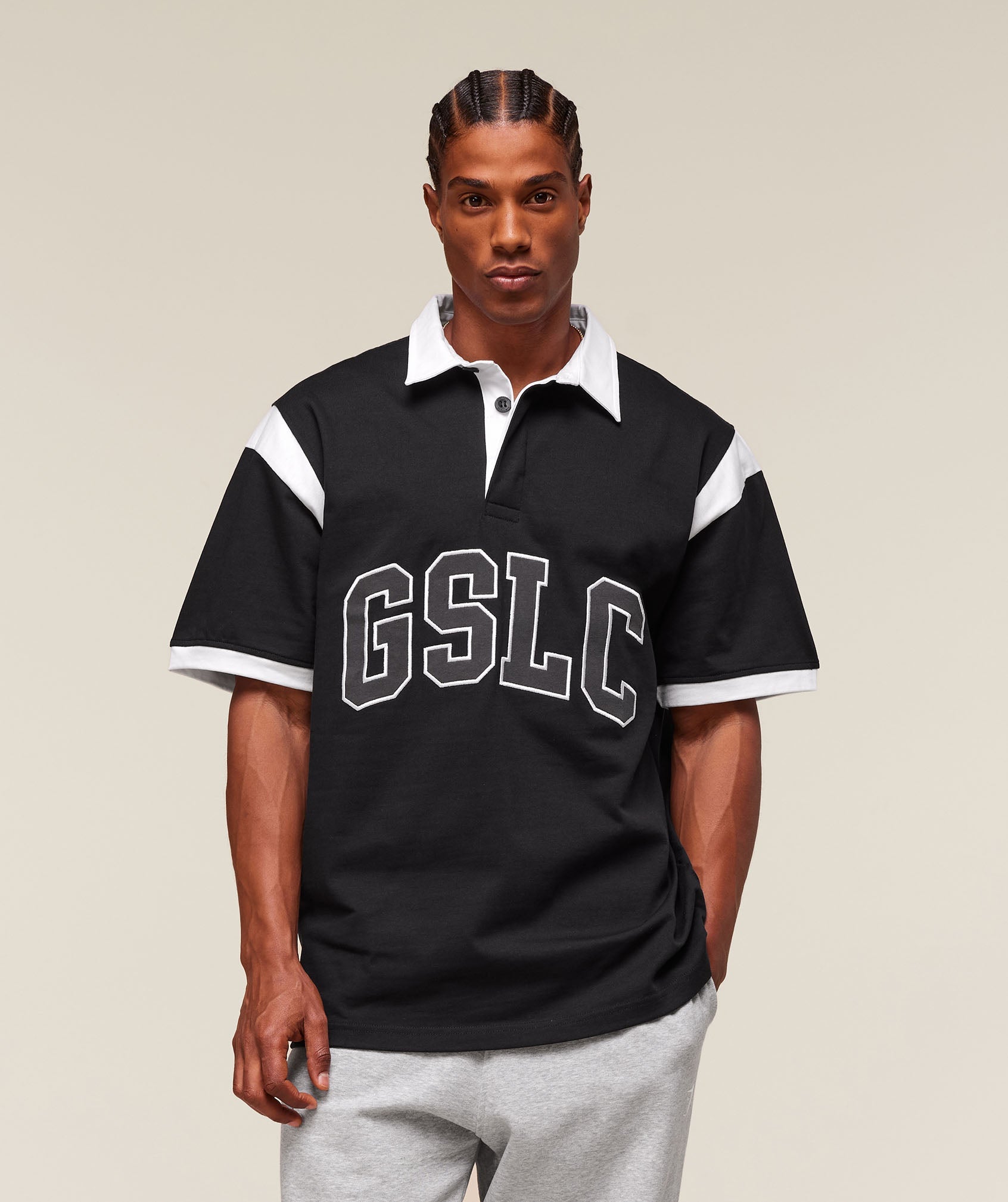 Gymshark Gslc Retro Polo Shirt Black