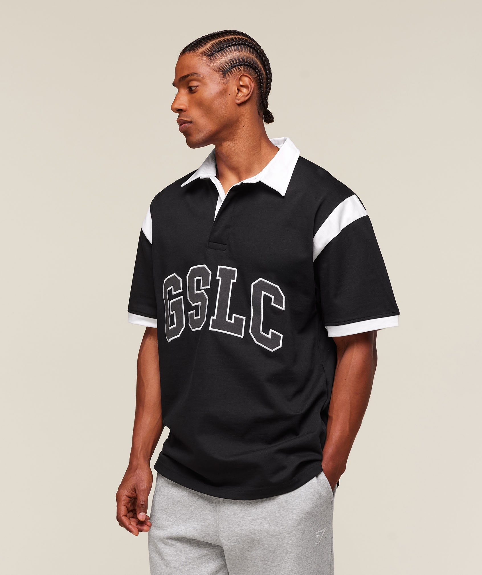 Gymshark Gslc Retro Polo Shirt Black