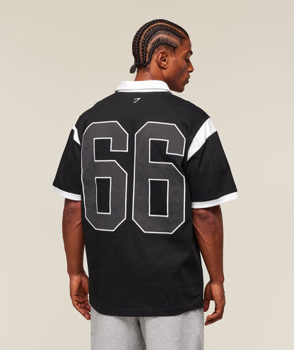 Gymshark Gslc Retro Polo Shirt Black