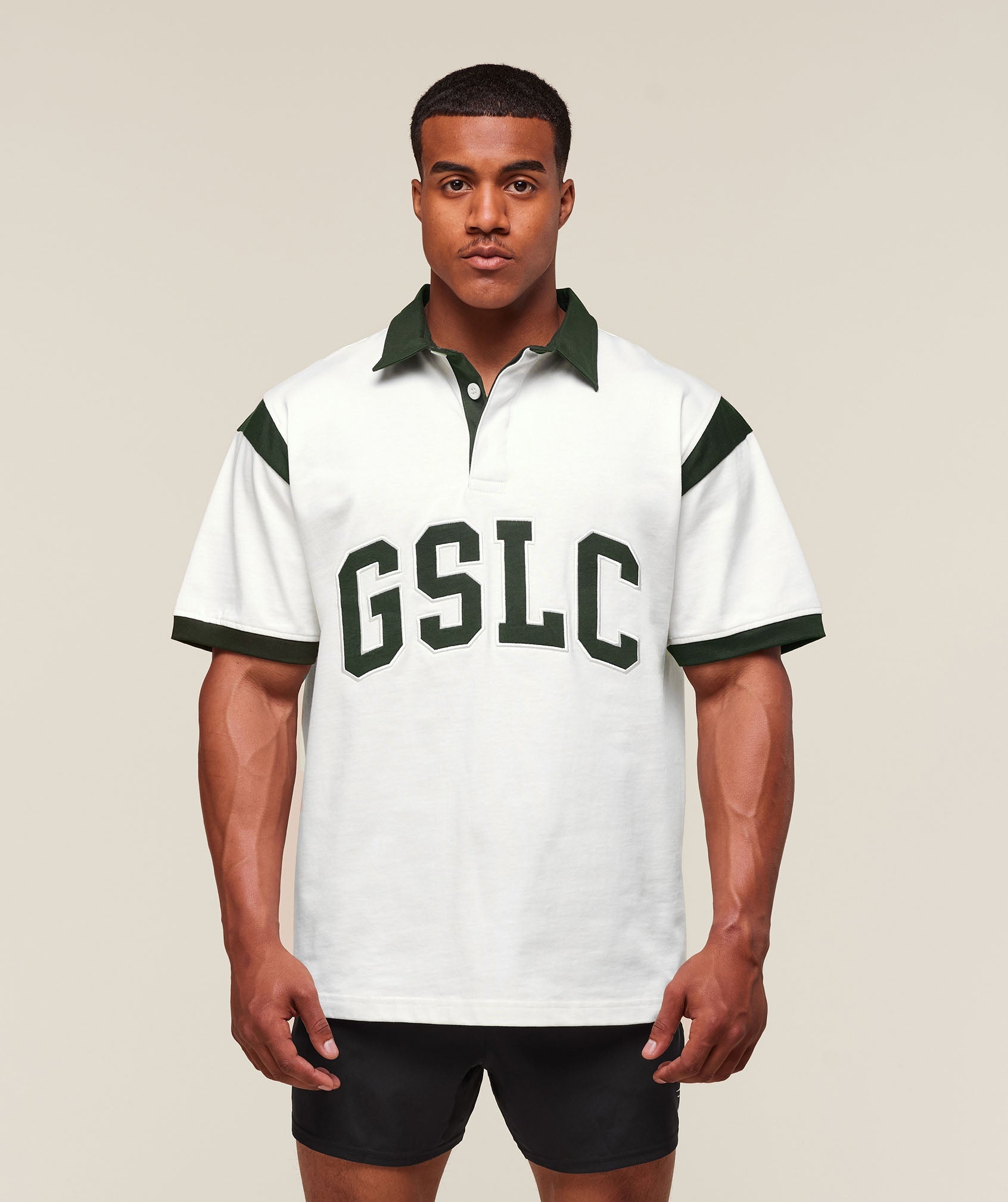 Gymshark Gslc Retro Polo Shirt Trail Green