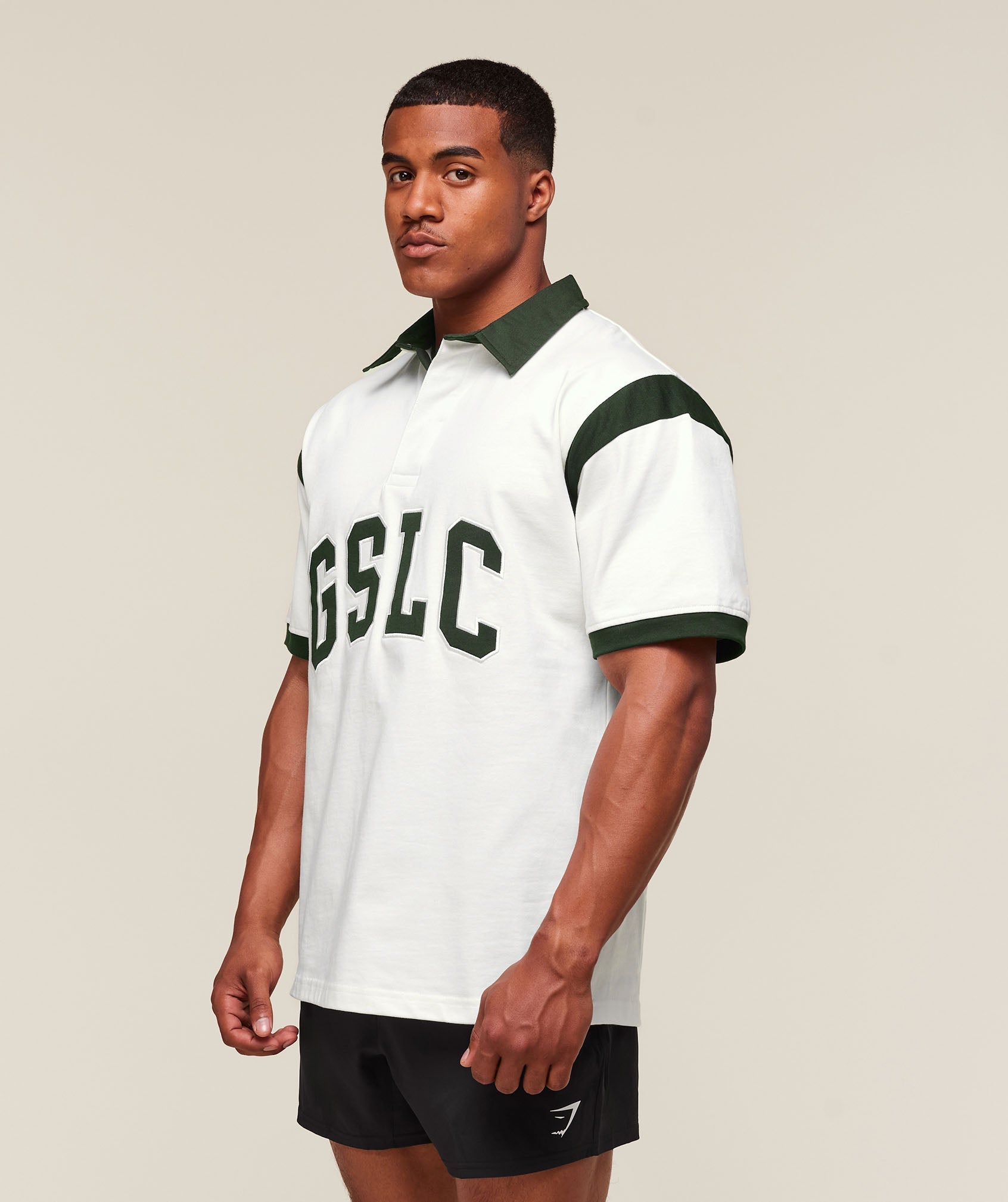 Gymshark Gslc Retro Polo Shirt Trail Green