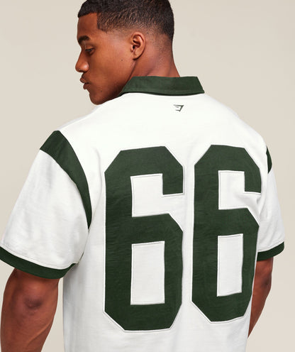 Gymshark Gslc Retro Polo Shirt Trail Green