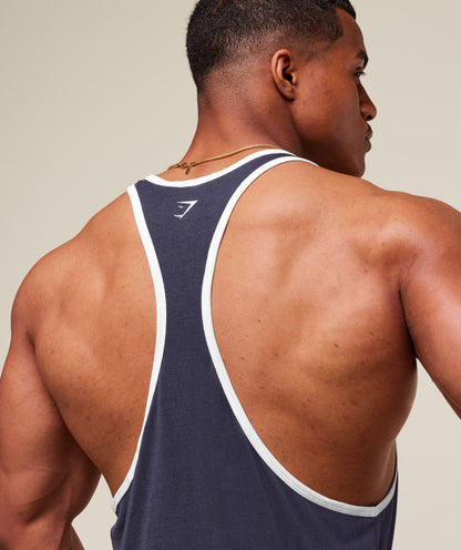 Gymshark Gslc Ringer Stringer Heavy Blue