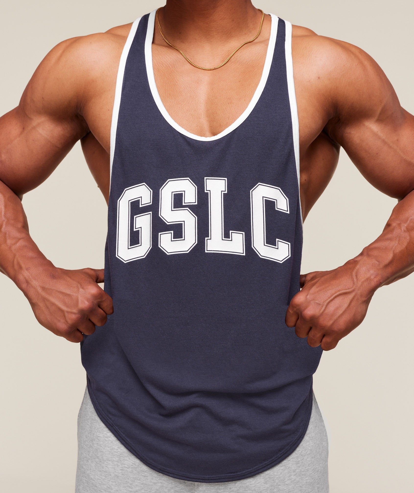 Gymshark Gslc Ringer Stringer Heavy Blue