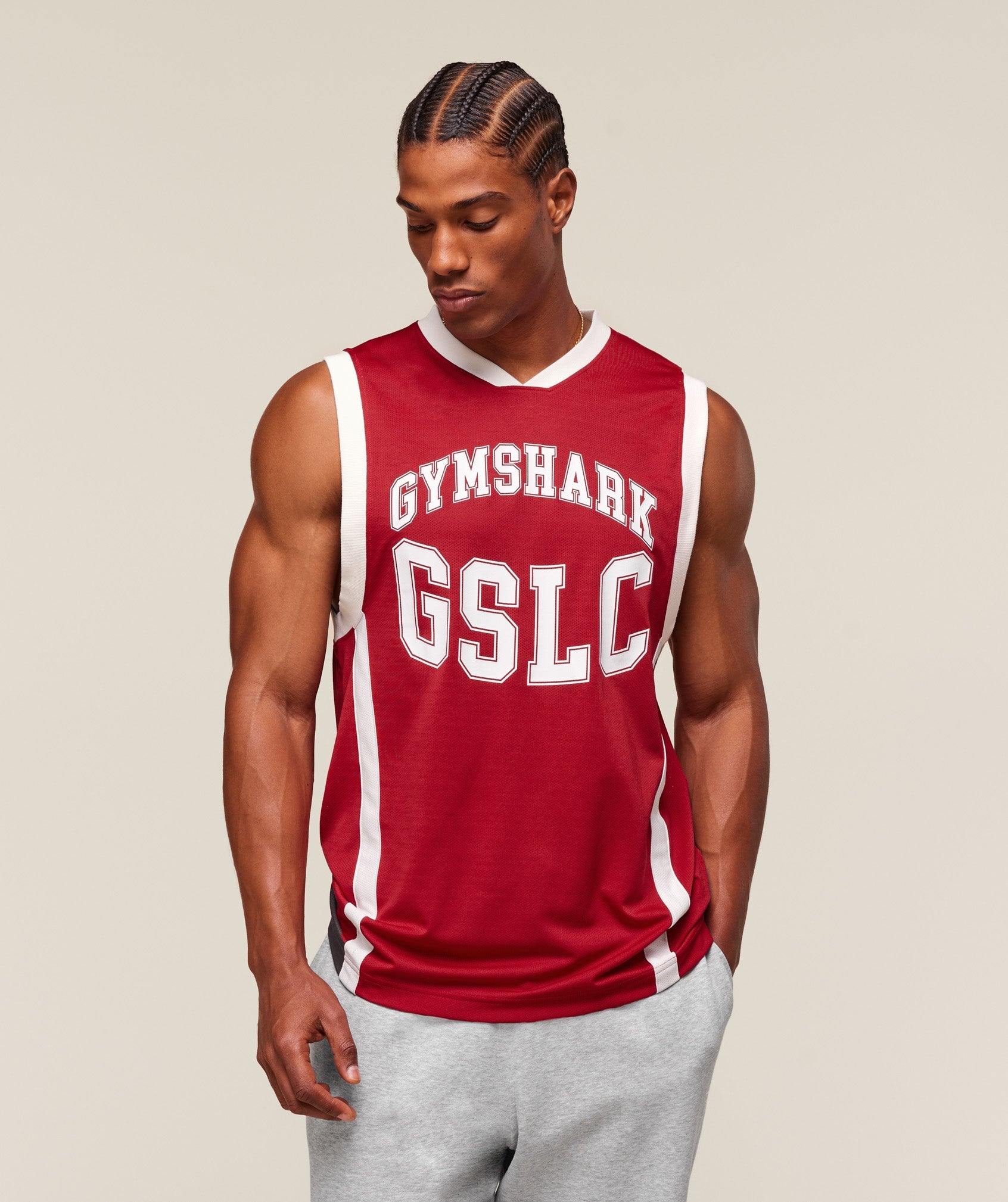 Gymshark Gslc Tank Conditioning Red