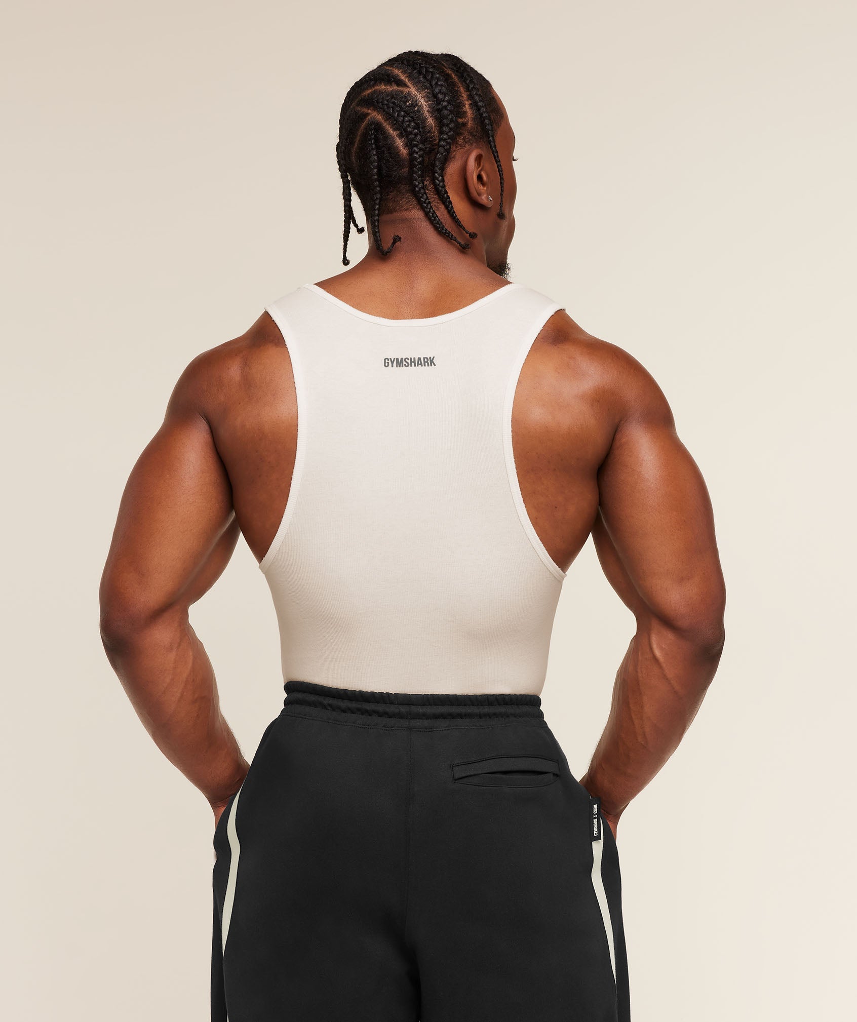 Gymshark Gymshark X Cbum Ribbed Tank Soft White