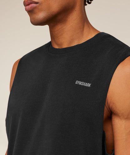 Gymshark Gymshark X Cbum Washed Sleeveless T-Shirt Black