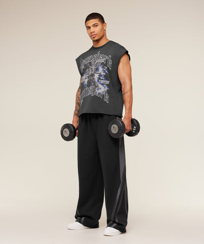 Gymshark Gymshark X Carlos Belcast Cut Off Tee Onyx Grey