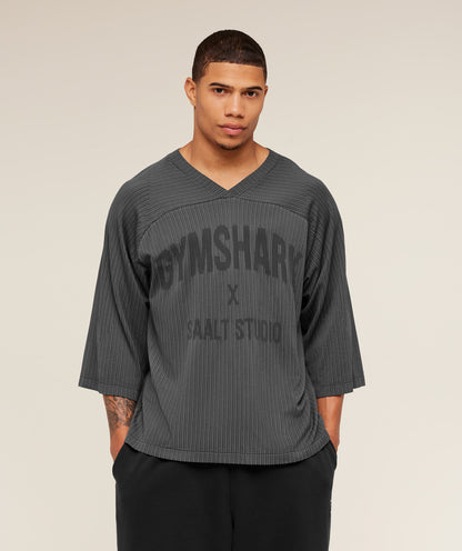 Gymshark Gymshark X Saalt Studios Seamless Jersey Gs Asphalt Grey