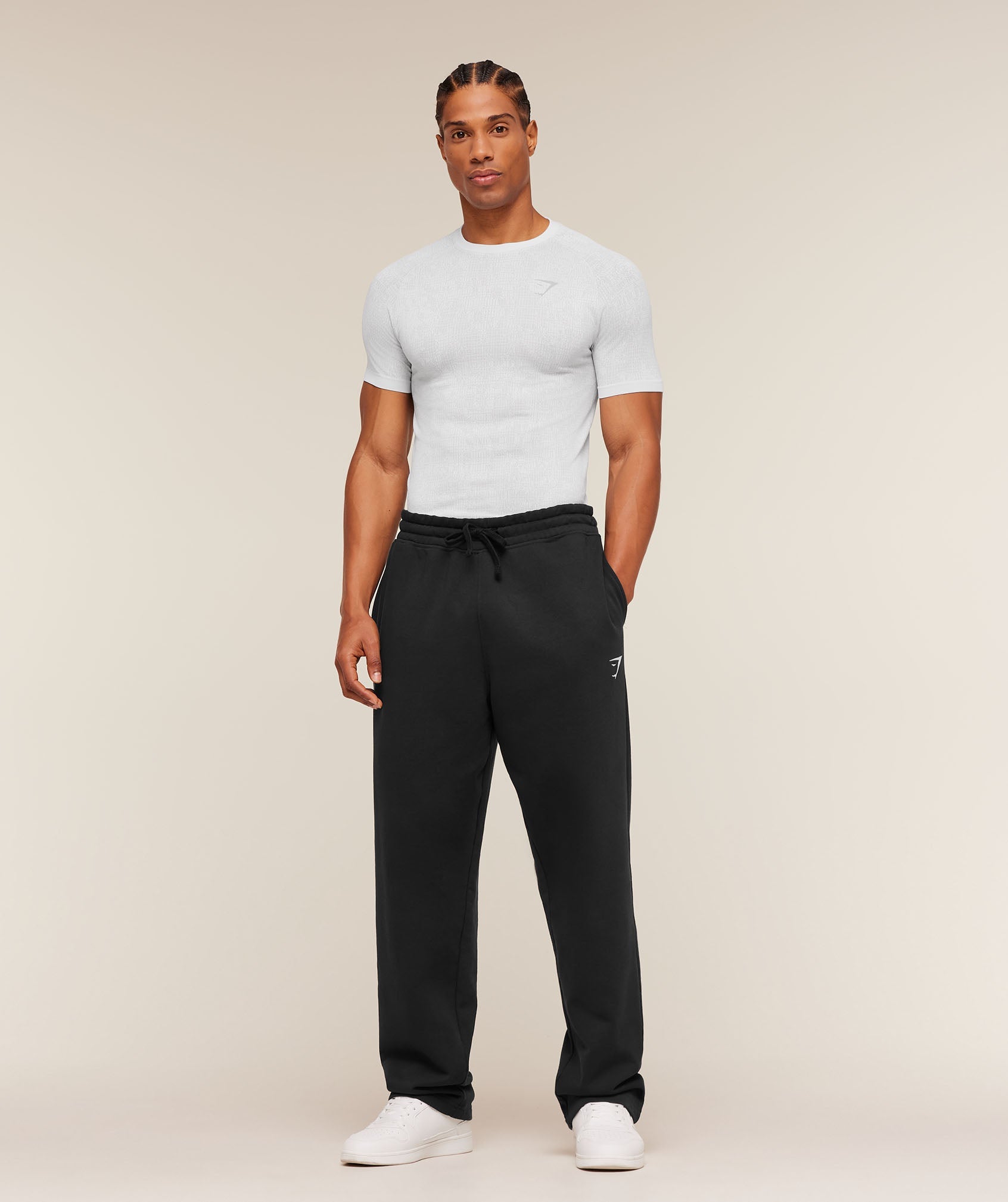 Gymshark Geo Seamless Grid T-Shirt White