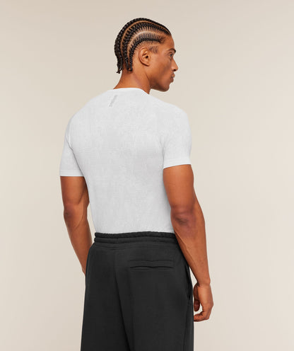 Gymshark Geo Seamless Grid T-Shirt White