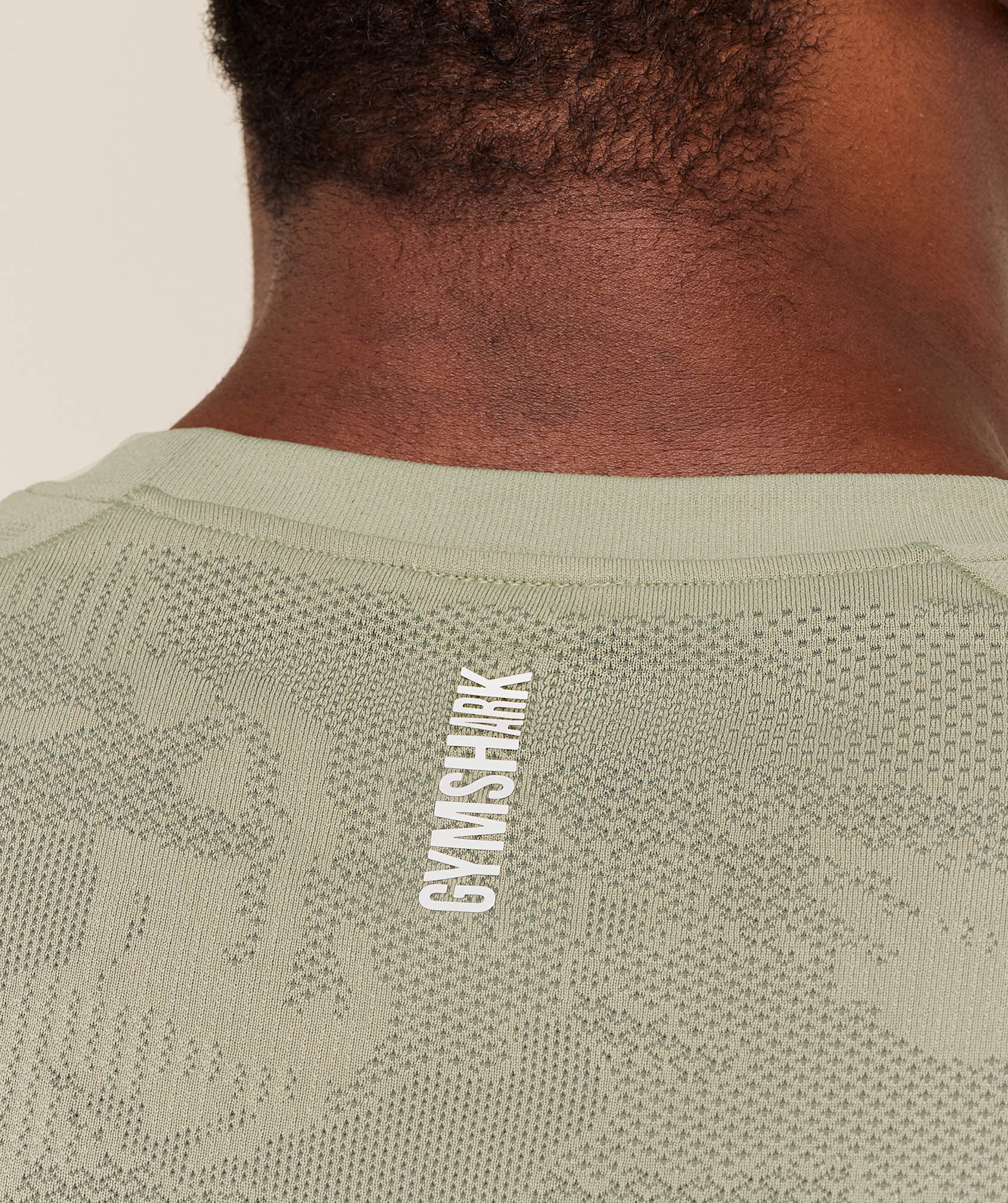 Gymshark Geo Seamless T-Shirt Haze Green