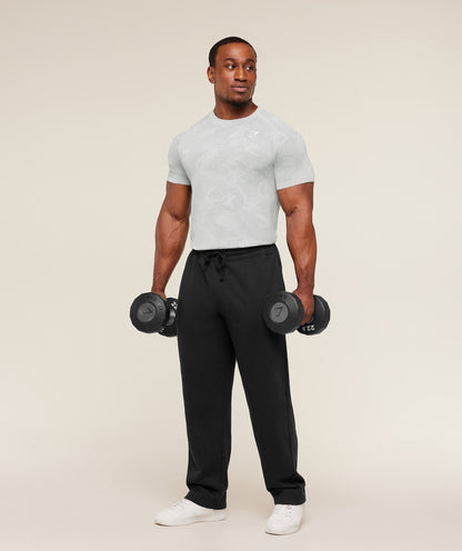 Gymshark Geo Seamless T-Shirt Light Grey