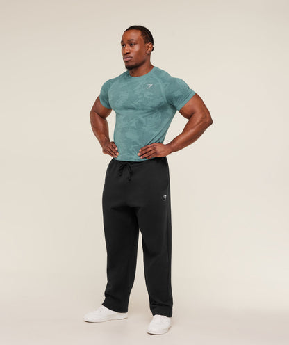 Gymshark Geo Seamless T-Shirt Storm Blue