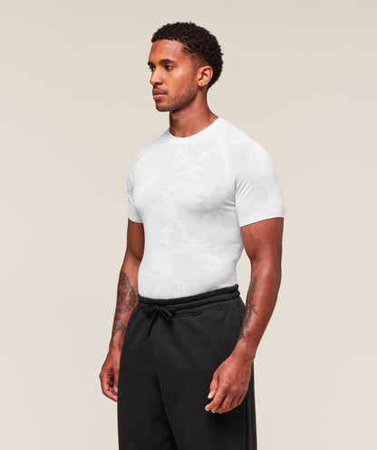Gymshark Geo Seamless T-Shirt White