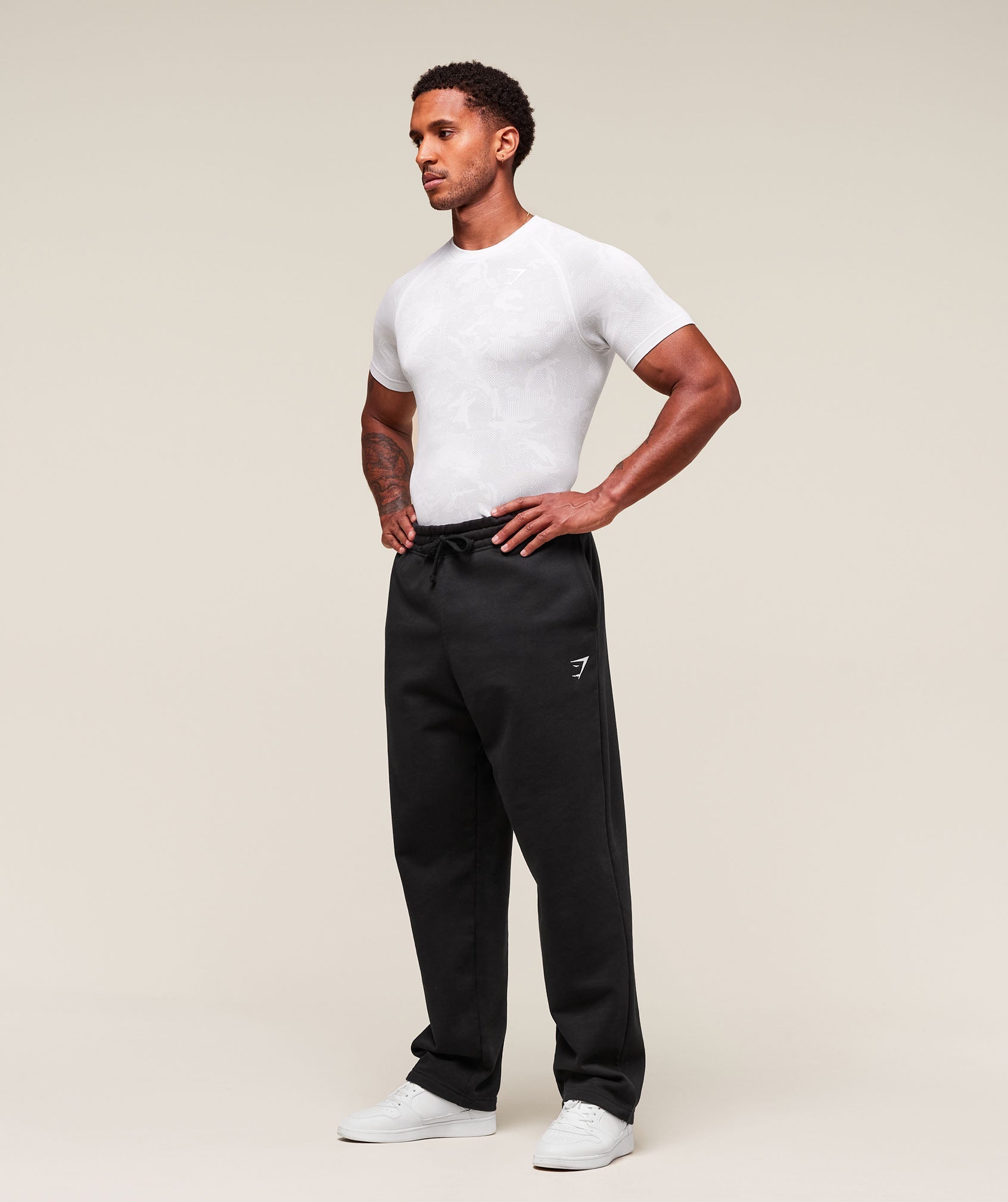 Gymshark Geo Seamless T-Shirt White