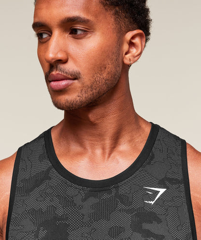 Gymshark Geo Seamless Tank Black