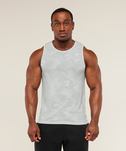 Gymshark Geo Seamless Tank Light Grey