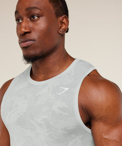 Gymshark Geo Seamless Tank Light Grey
