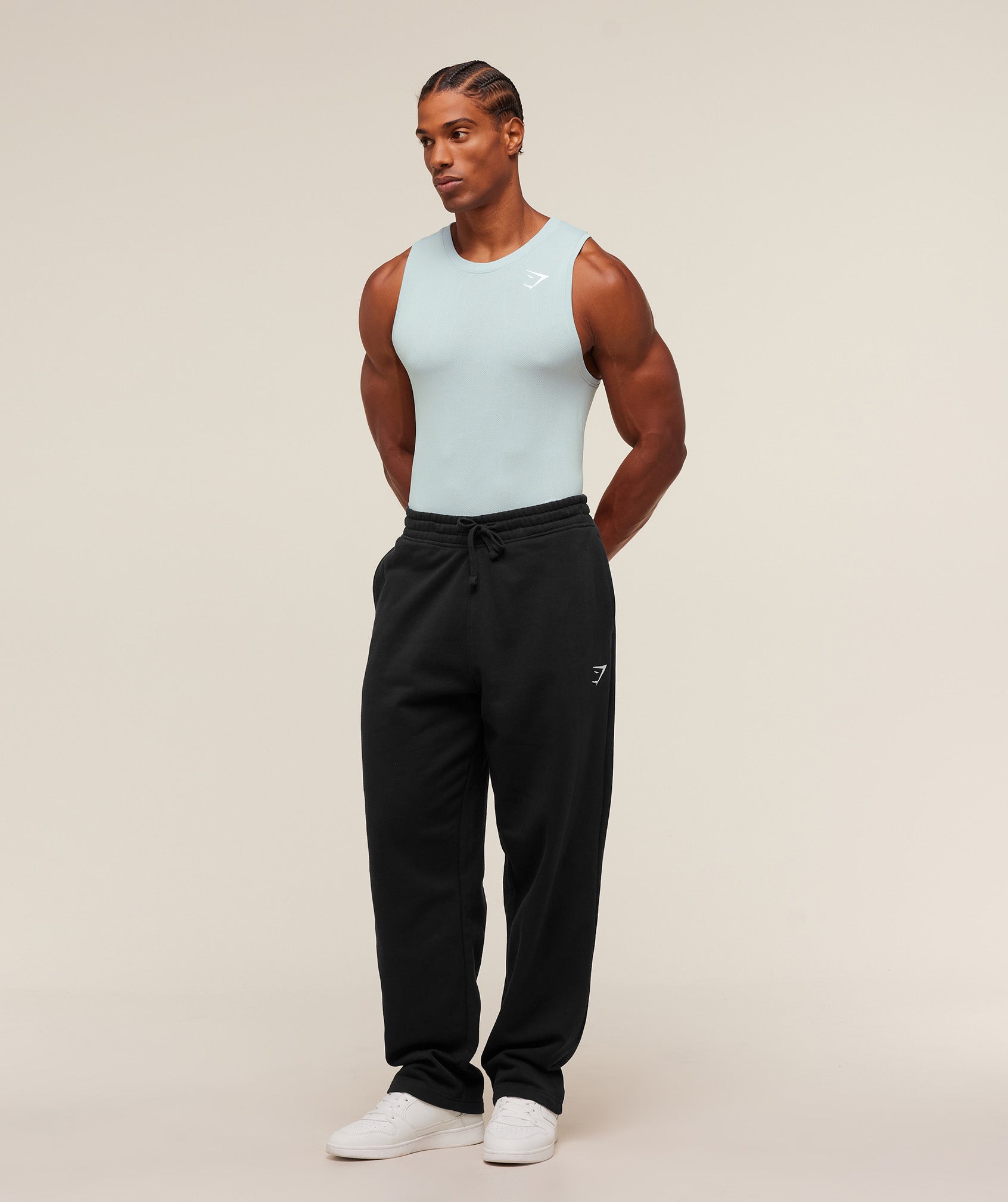 Gymshark Geo Seamless Tank Smoke Blue