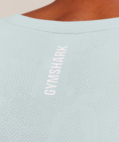 Gymshark Geo Seamless Tank Smoke Blue