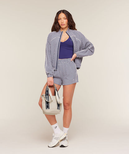 Women's Gymshark Gingham Track Jacket Indigo Purple