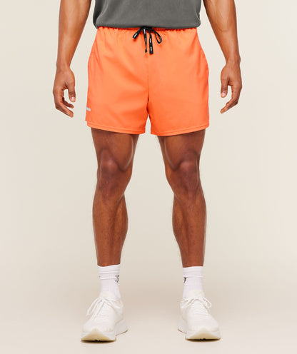 Gymshark Train 5" Shorts Dayglow Peach