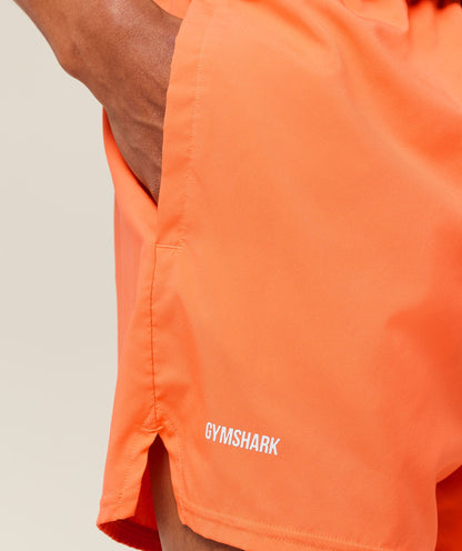 Gymshark Train 5" Shorts Dayglow Peach