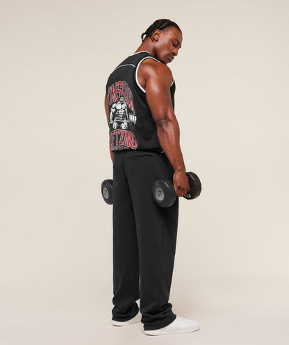 Gymshark Graphic Basketball Mesh Tank Black