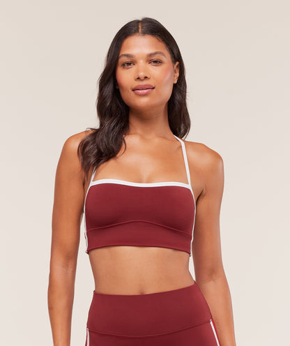 Women's Gymshark Piping Sports Bra Sets Red
