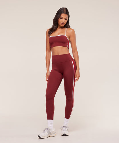 Women's Gymshark Piping Sports Bra Sets Red