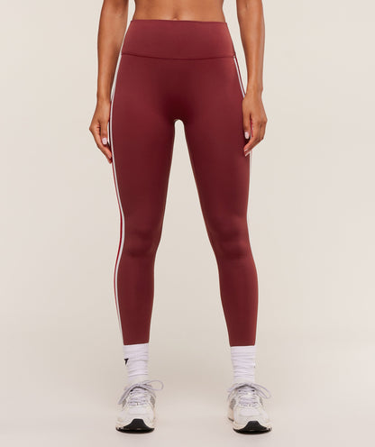 Women's Gymshark Piping Leggings Sets Red