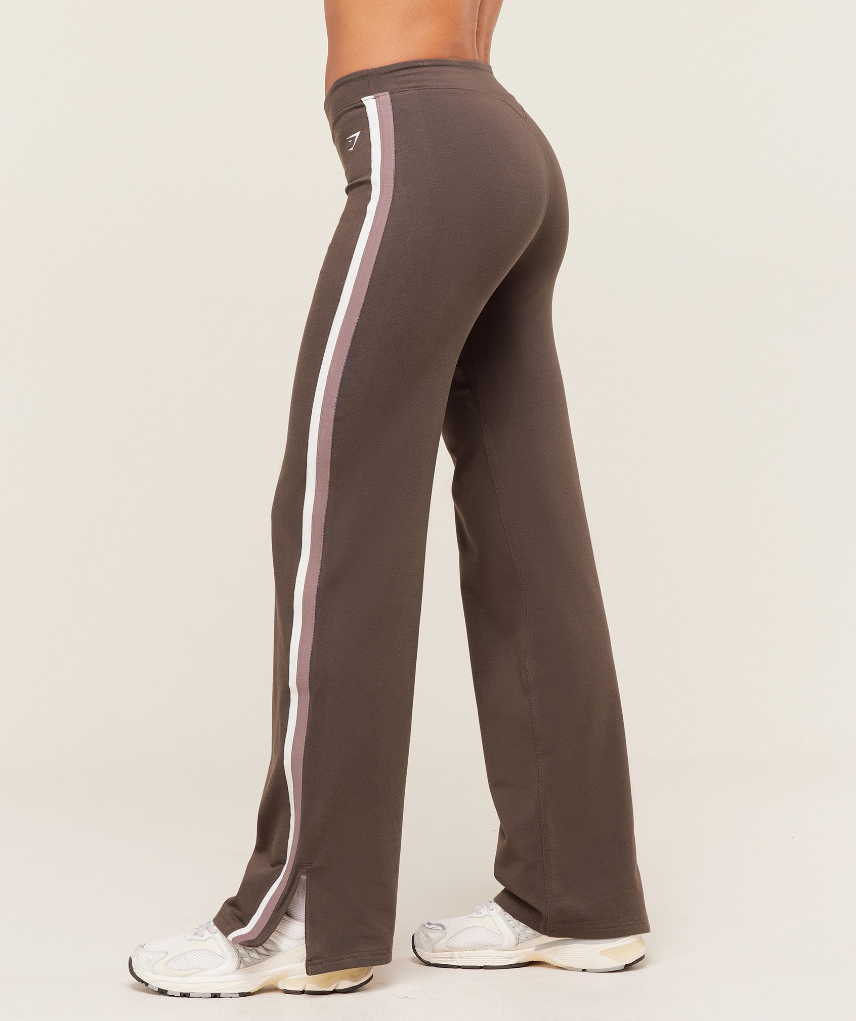 Women's Gymshark Piping Wide Leg Pant Walnut Brown