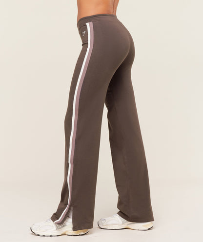 Women's Gymshark Piping Wide Leg Pant Walnut Brown
