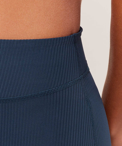 Women's Gymshark Ribbed Flared Leggings Navy