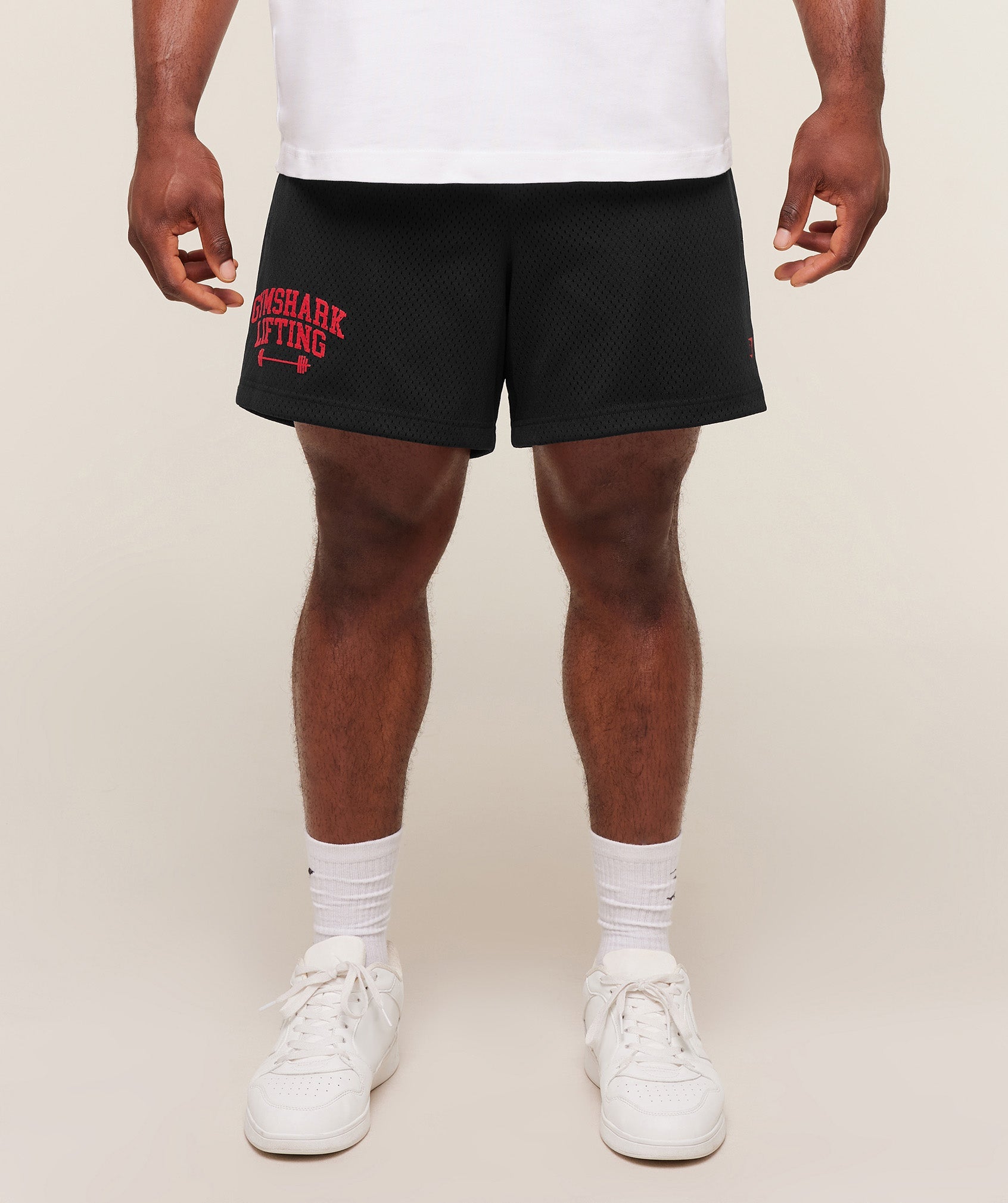 Gymshark Lifting Barbell Mesh 5" Short Black