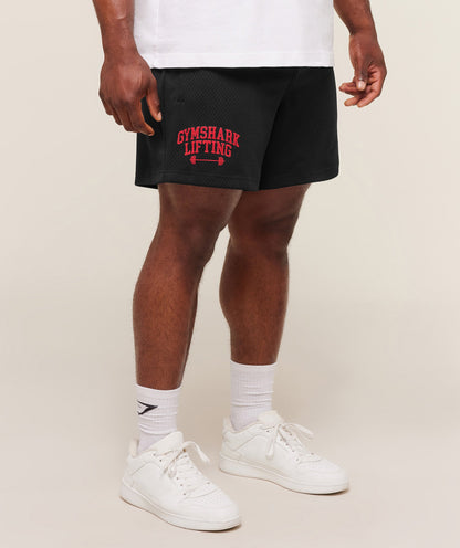 Gymshark Lifting Barbell Mesh 5" Short Black
